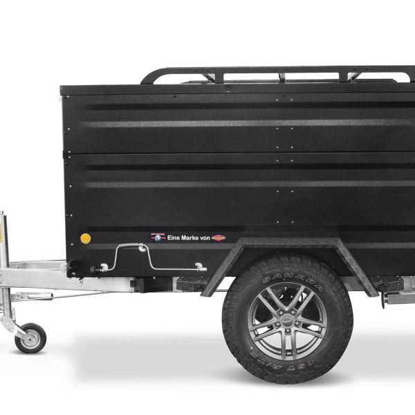 TPV Kofferanhänger 1300kg KT-EB3 Offroad Plus Bordwanderhöhung Geschlossen Gebremst Anthrazit
