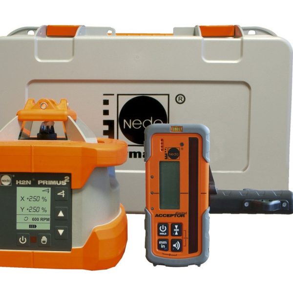 NEDO PRIMUS 2 H2N+ mit Acceptor Digital - Rotations- / Neigungslaser horizontal