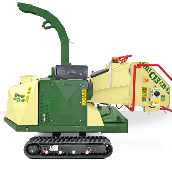 NEGRI Holzhäcksler C13 / Benzin- oder Diesel-Häcksler mit Raupenfahrwerk