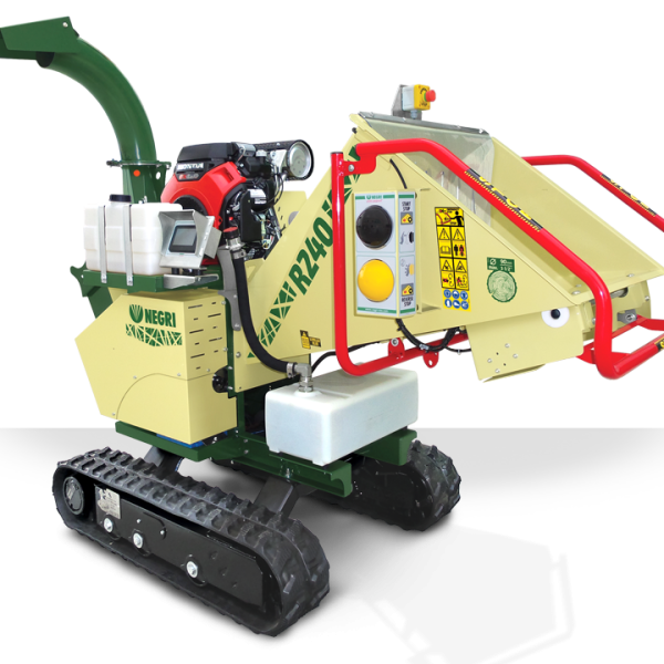 NEGRI Biohäcksler R240 / Benzin- oder Diesel-Häcksler mit Raupenfahrwerk