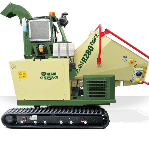 NEGRI Biohäcksler R280 / Benzin- oder Diesel-Häcksler mit Raupenfahrwerk
