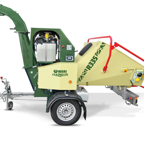 NEGRI Biohäcksler R335 / Benzin-Häcksler mit Straßenfahrwerk