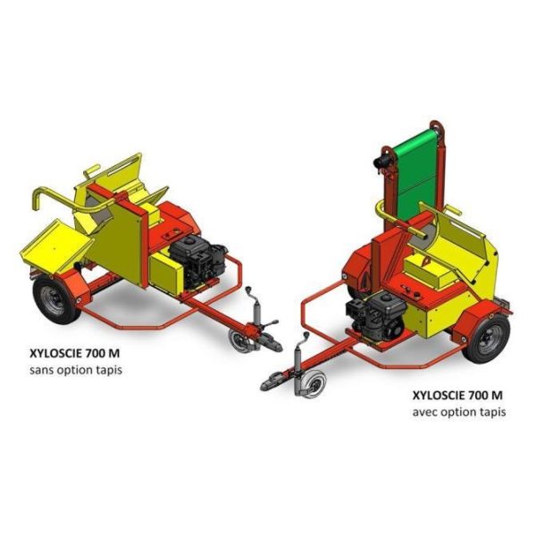 RABAUD XYLOSCIE 700 M ohne Förderband | Benzin-Kreissäge mit Wippe