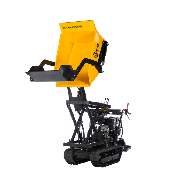 LUMAG MD500HPROHTS Minidumper Hochkipper mit Frontkippmulde und Selbstladeschaufel 500 kg Zuladung